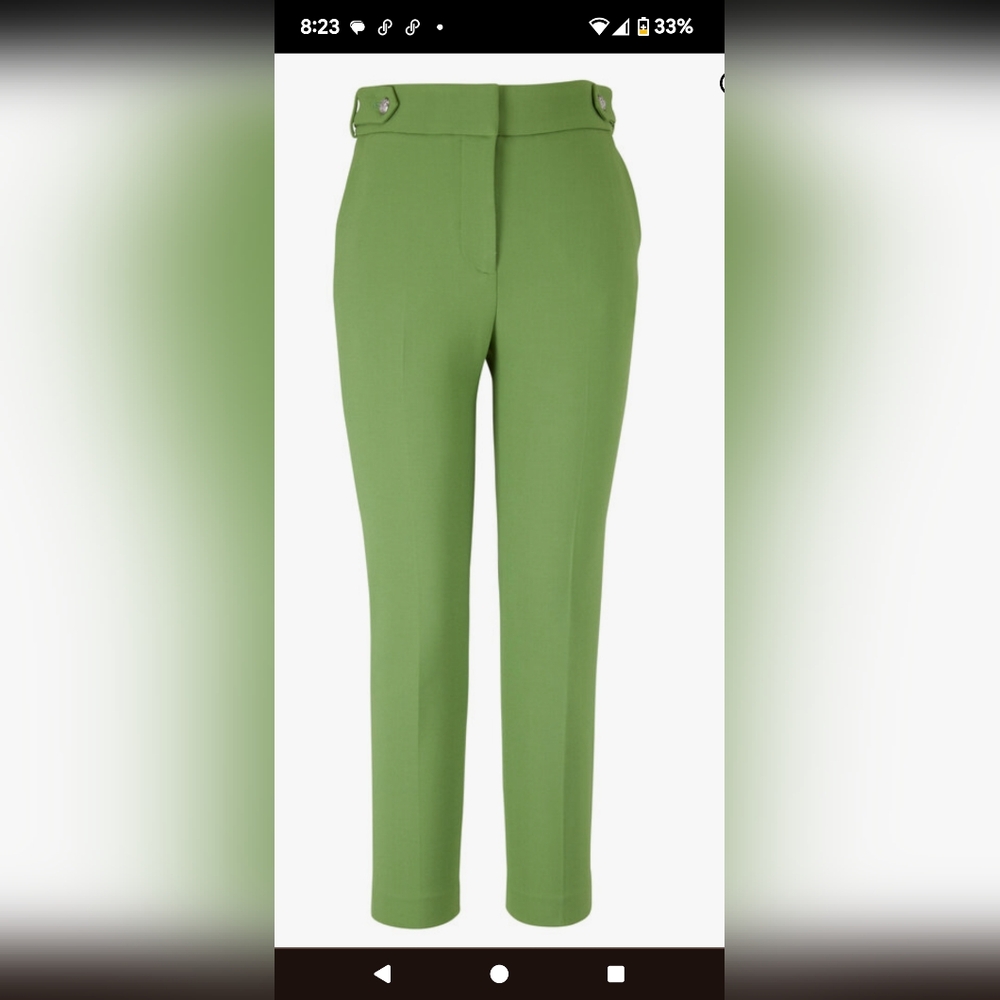 Veronica Beard Green Gamila Pants sz 6